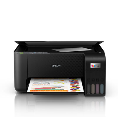 Impresora Multifuncional de tinta Epson EcoTank L3210, Imprime / Escanea / Copia / USB